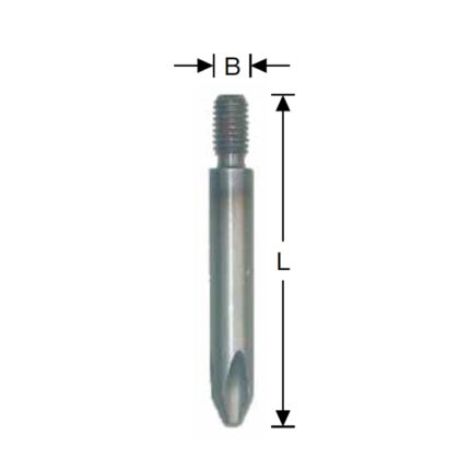 Insert bit PH-2 UNF 10/32, l = 45 mm with canted edges