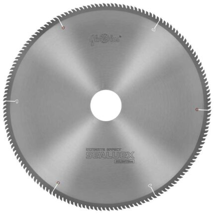 SEALUEX WB+15 HM-tipped circular saw blades for PVC window profiles with a rubber seal cutting 600x30x4.6/4