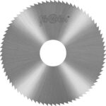 HSS slitting saw blades with tooth geometry A and Aw and rake angle 5° for metal cutting